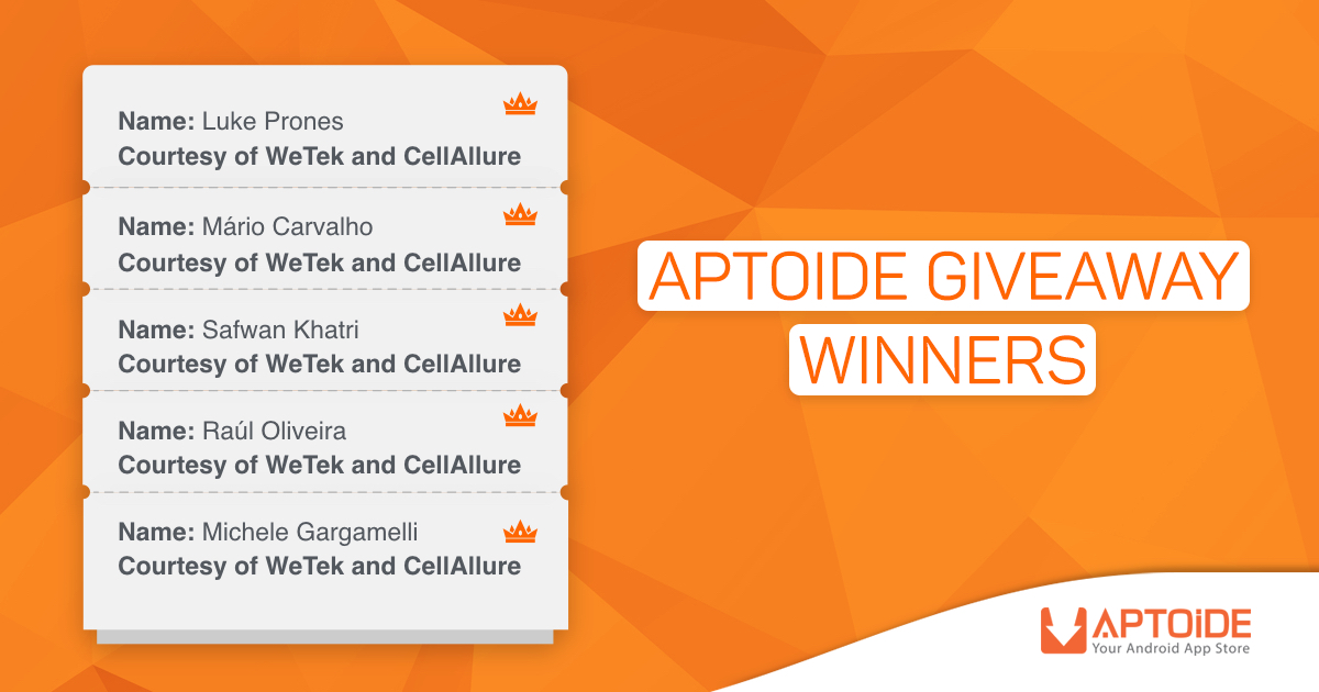 And The Winners Of The Aptoide Xmas Giveaway Are...
